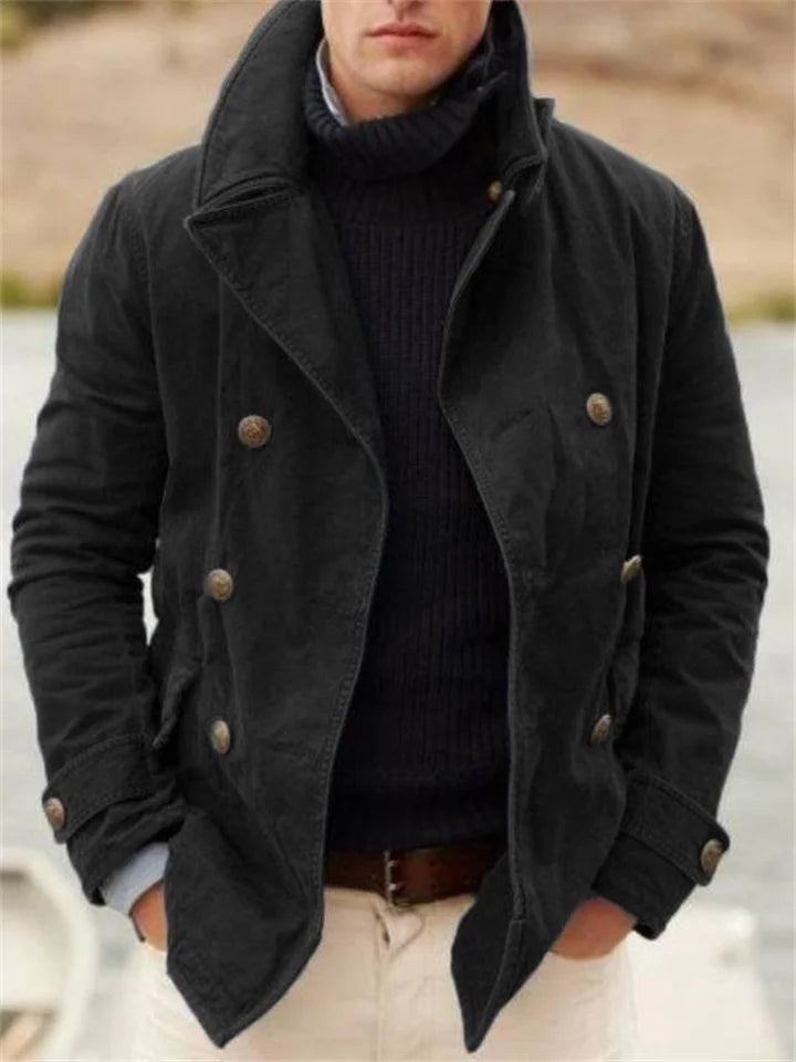 Men's Lightweight Transitional Jacket – Classic Cut, Blended Fabric & Sizes S–3XL