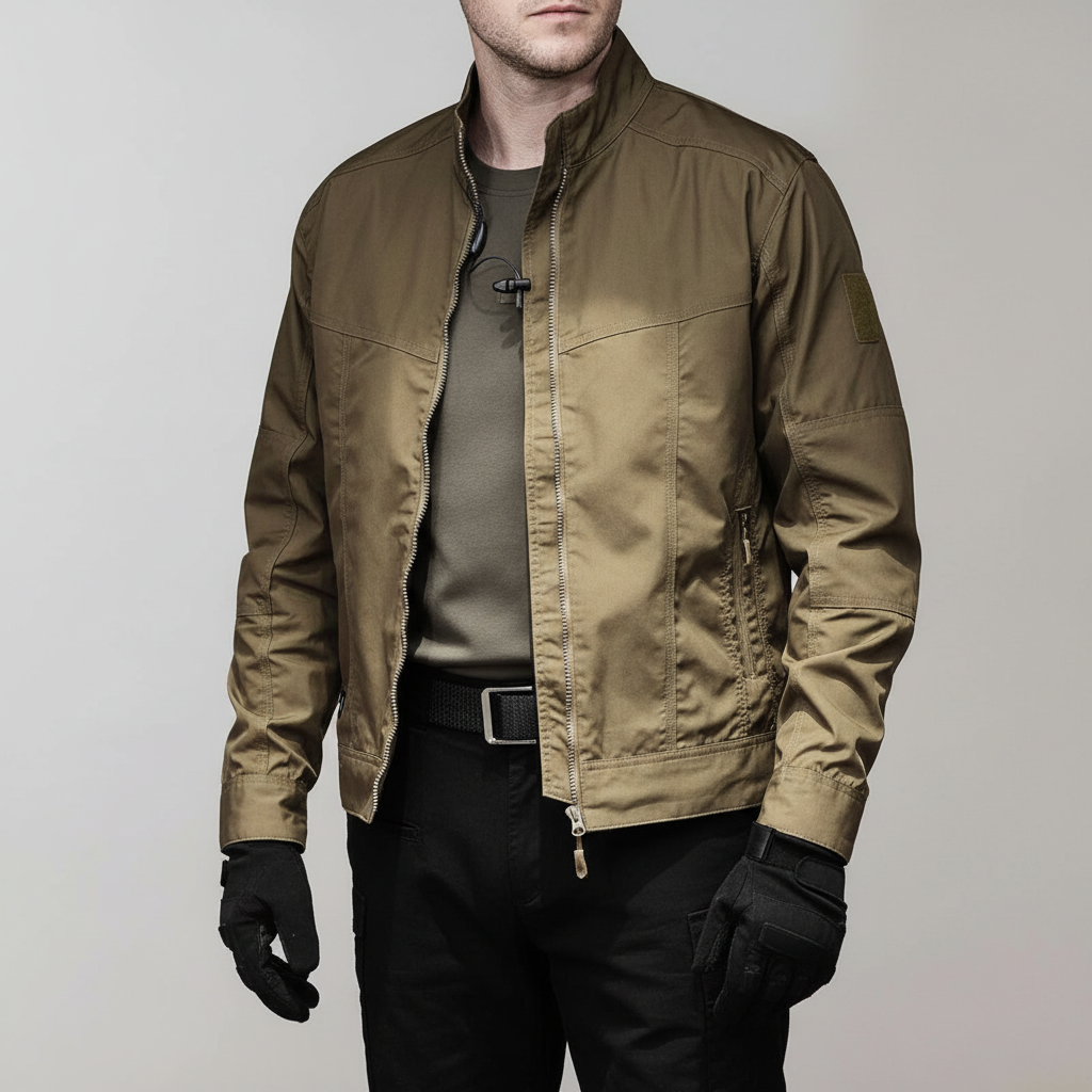 Unisex transitional jacket – Breathable, with zipper & lightweight