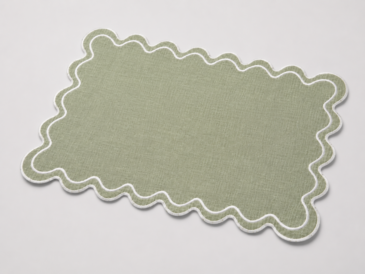 Embroidered Linen Placemat Set