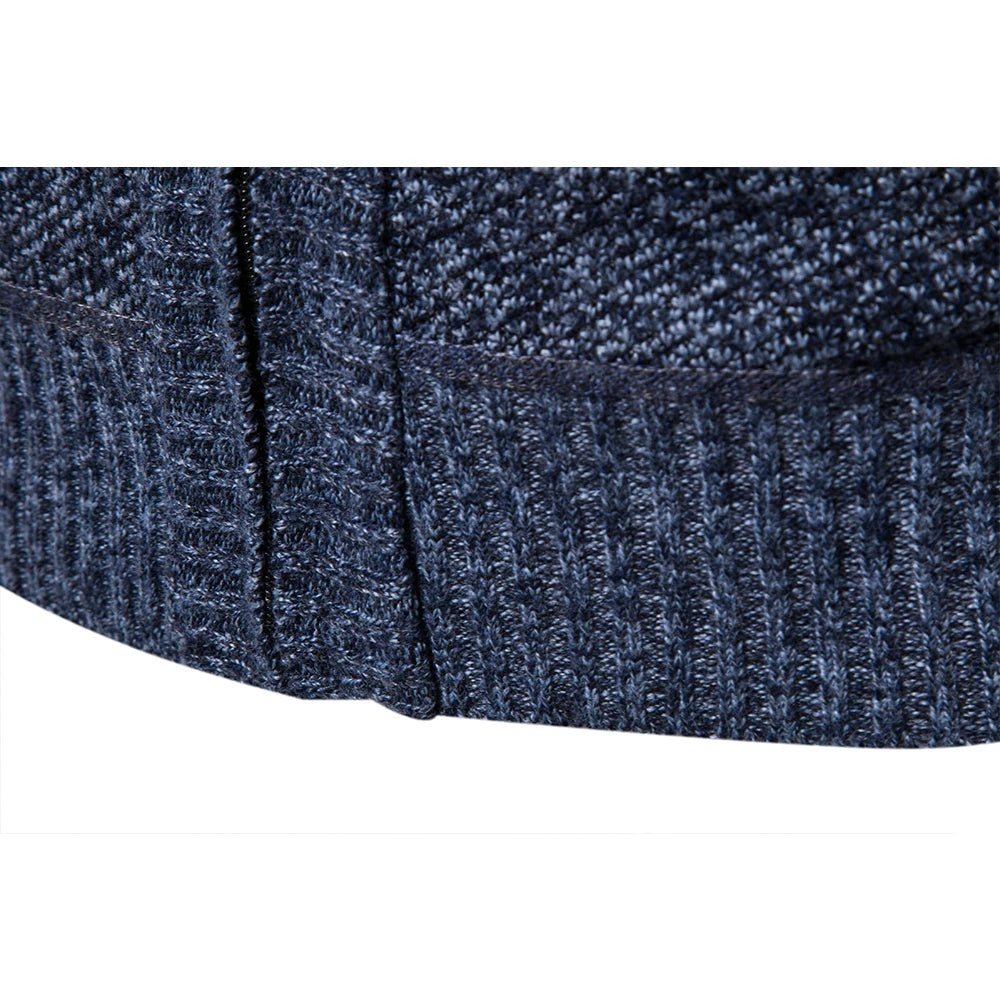 Men's Striped Cardigan – Slim Fit & Warm