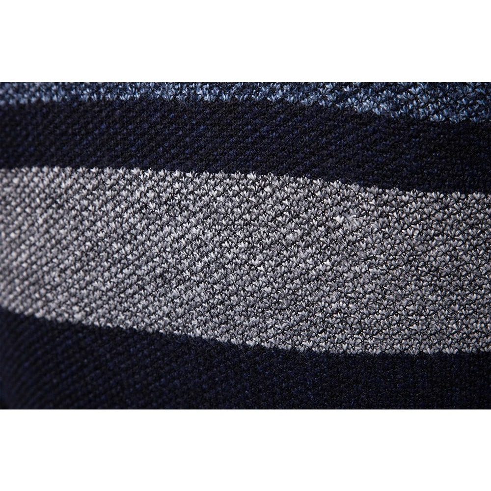 Men's Striped Cardigan – Slim Fit & Warm