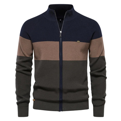 Men's Retro Cardigan – Multicolored & Warm