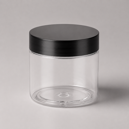 Vorratsglas mit schwarzem Schraubdeckel