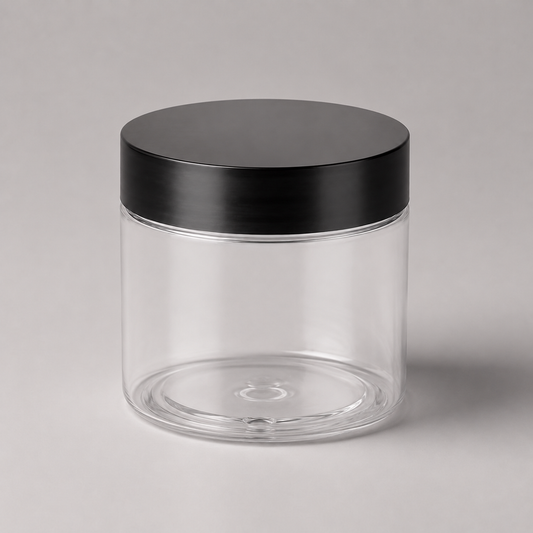 Vorratsglas mit schwarzem Schraubdeckel