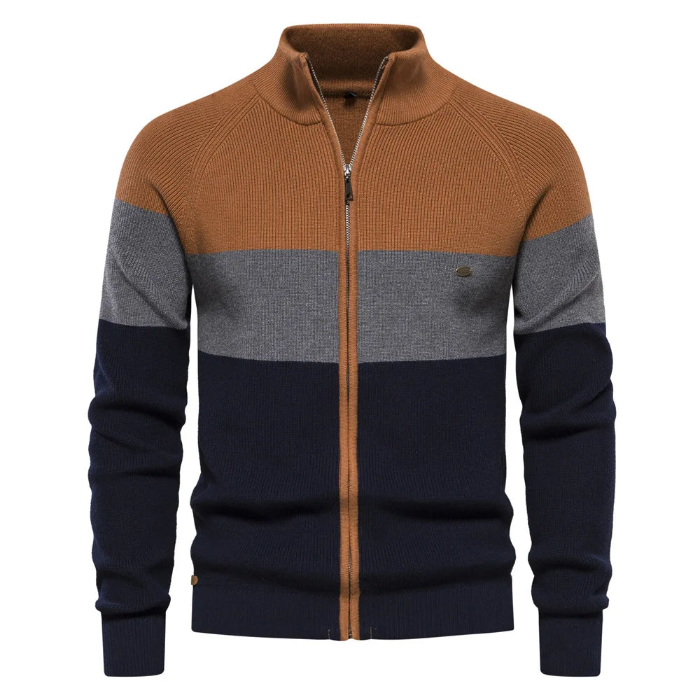 Men's Retro Cardigan – Multicolored & Warm