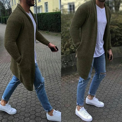 Long Winter Cardigan – Slim Fit & Warm