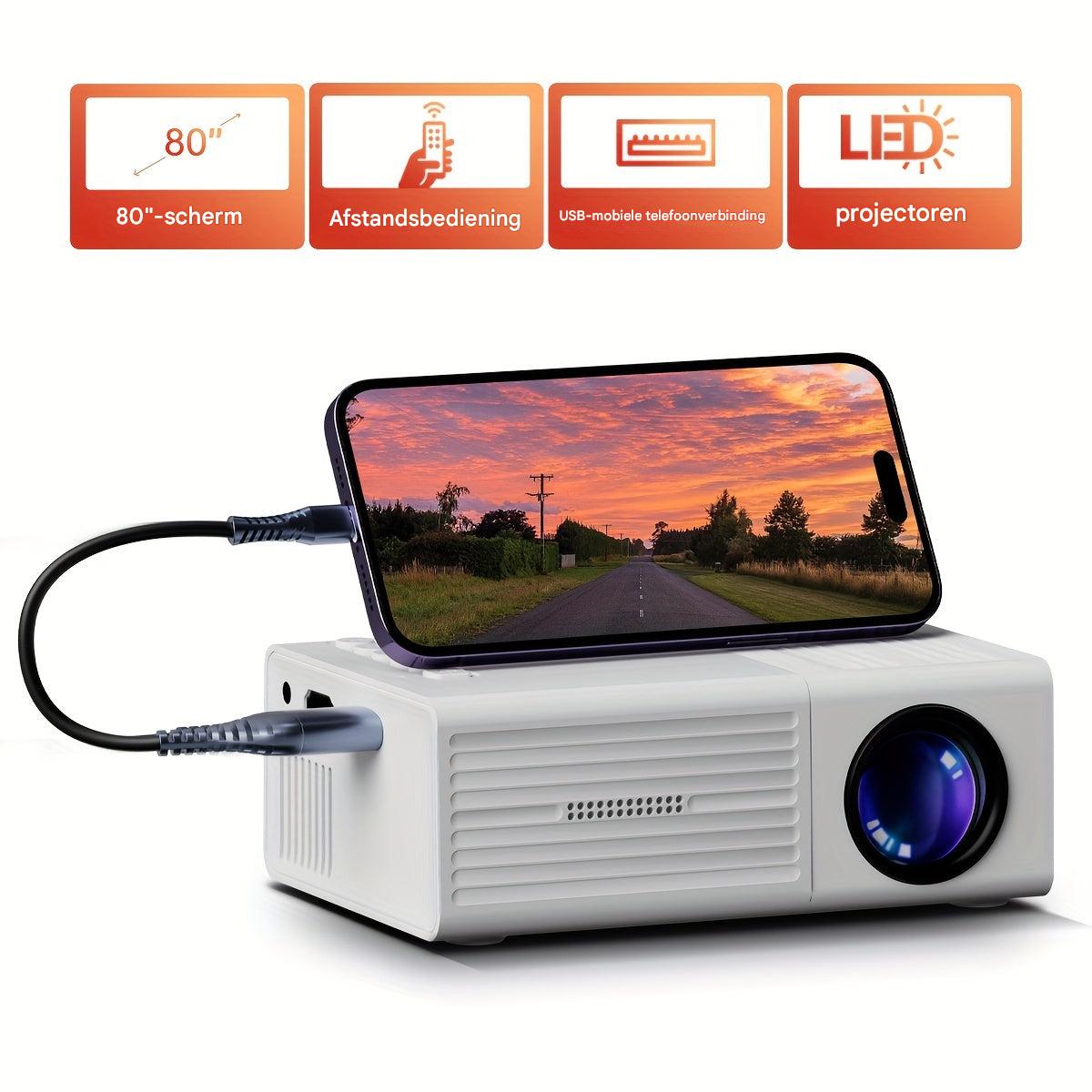 Ultra-Helldichter Mini-Projektor (3000 Lumen) - LumoBeam