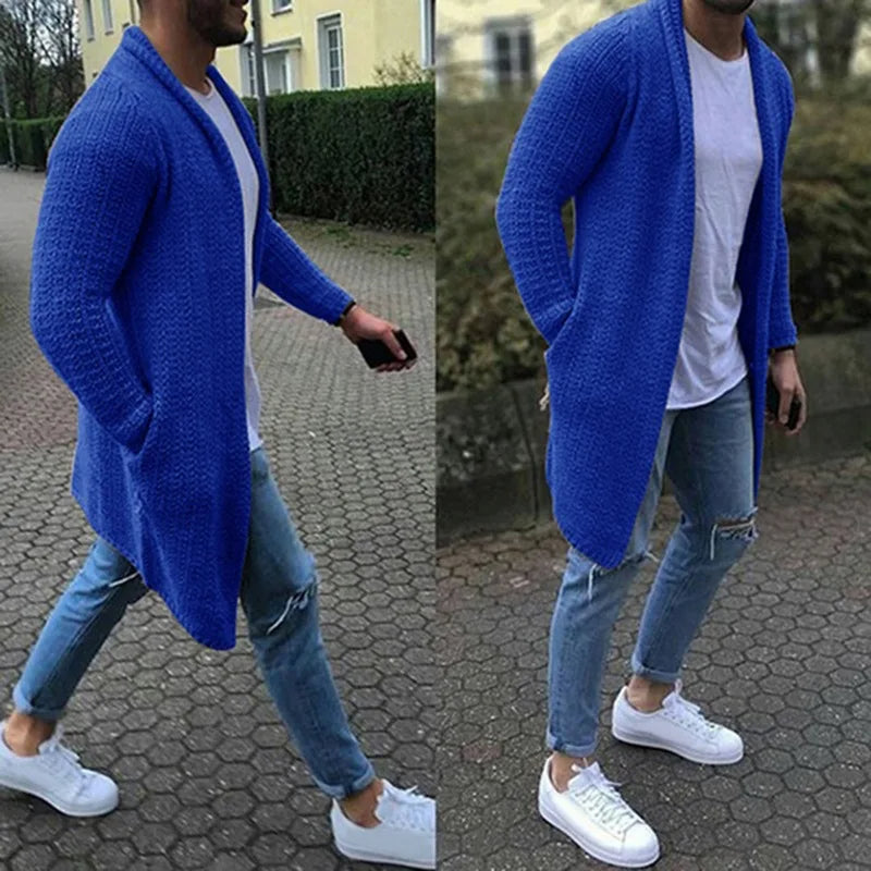 Long Winter Cardigan – Slim Fit & Warm