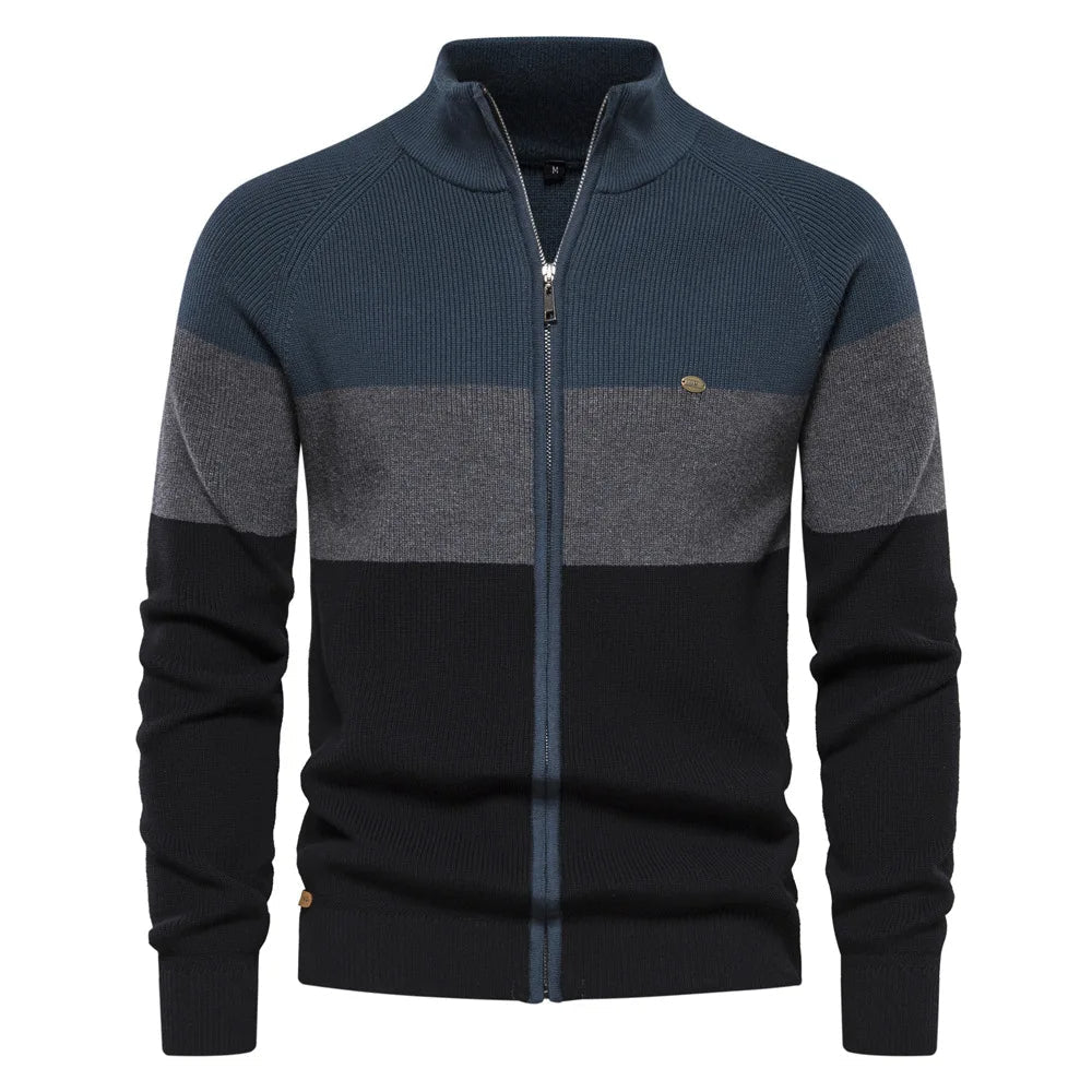 Men's Retro Cardigan – Multicolored & Warm