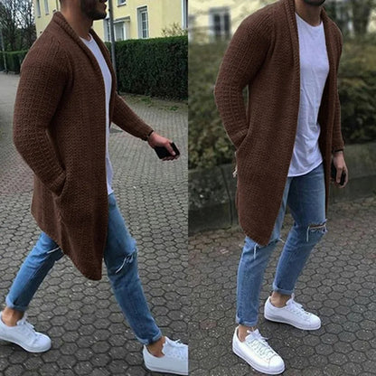 Long Winter Cardigan – Slim Fit & Warm