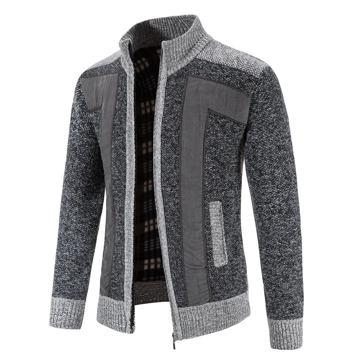 Bequeme Strickjacke – Reißverschluss & Warm