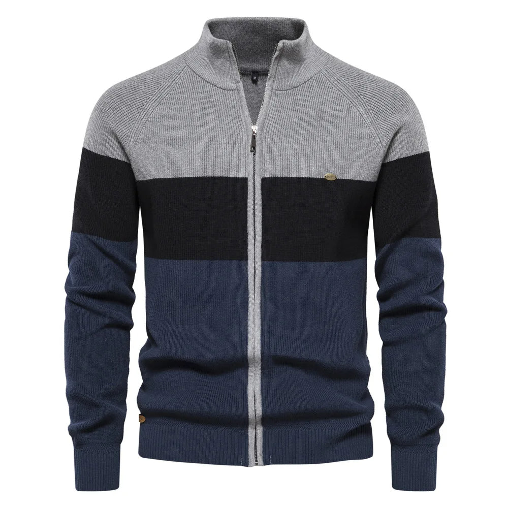 Men's Retro Cardigan – Multicolored & Warm