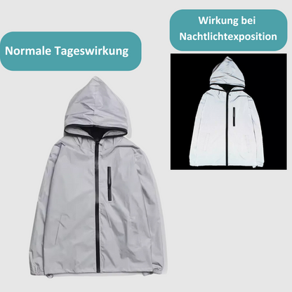 Men's Reflective Rain Jacket – Waterproof, Windproof & Breathable