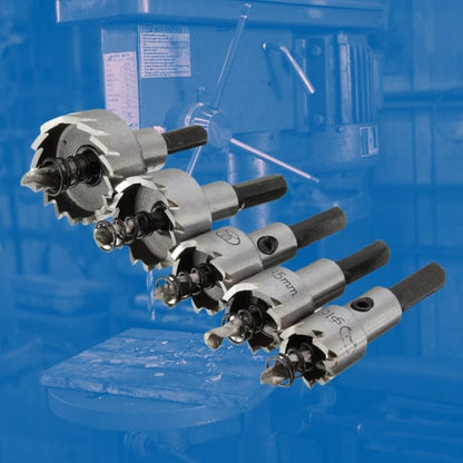 Metallbohrer-Set HSS 5-teilig – Karbid-Spitze für Metall, Holz & Kunststoff