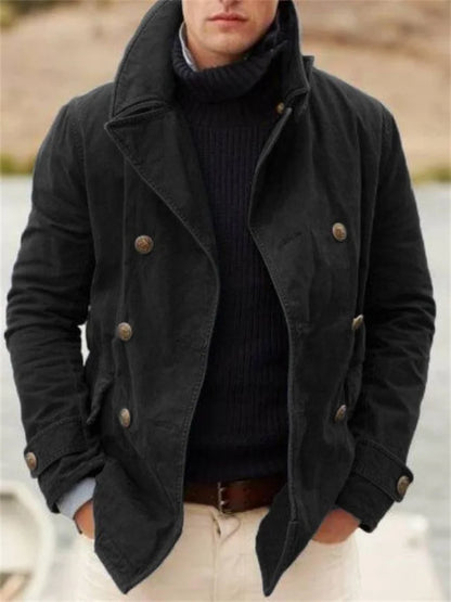 Men's Lightweight Transitional Jacket – Classic Cut, Blended Fabric & Sizes S–3XL