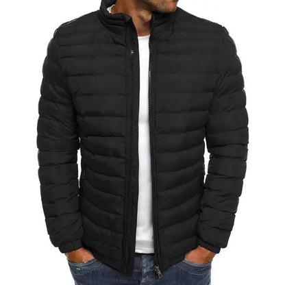 Men's Transitional Jacket With Stand-Up Collar – Lined, Lightweight & Stylish
