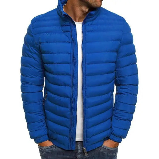 Herren Übergangsjacke Mit Stehkragen – Gefüttert, Leicht & Modisch
