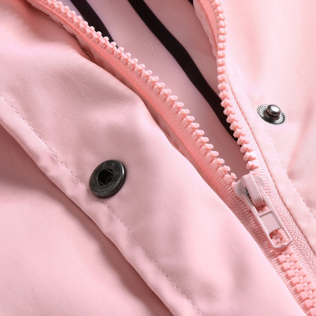 Damen Wasserdichte Jacke – Atmungsaktiv, Mit Kapuze & Trendiger Schnitt