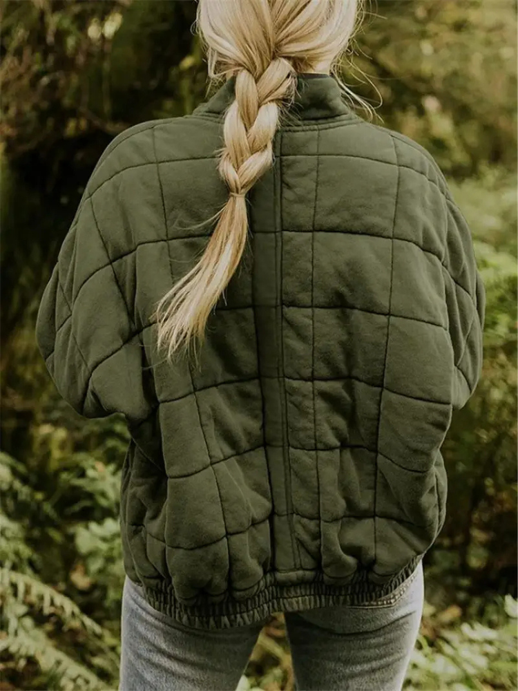 Women's Oversized Transitional Jacket – Lined, Warm & Modern