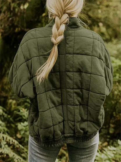 Women's Oversized Transitional Jacket – Lined, Warm & Modern