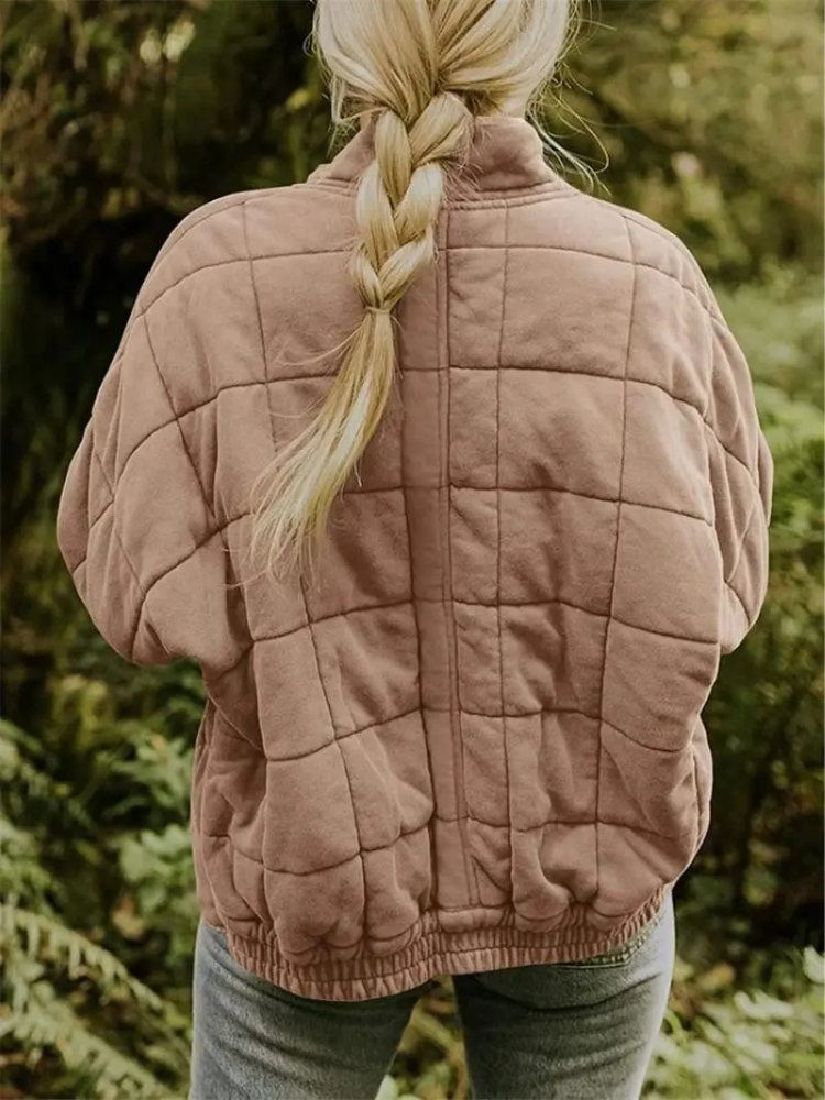 Women's Oversized Transitional Jacket – Lined, Warm & Modern