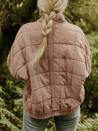 Women's Oversized Transitional Jacket – Lined, Warm & Modern