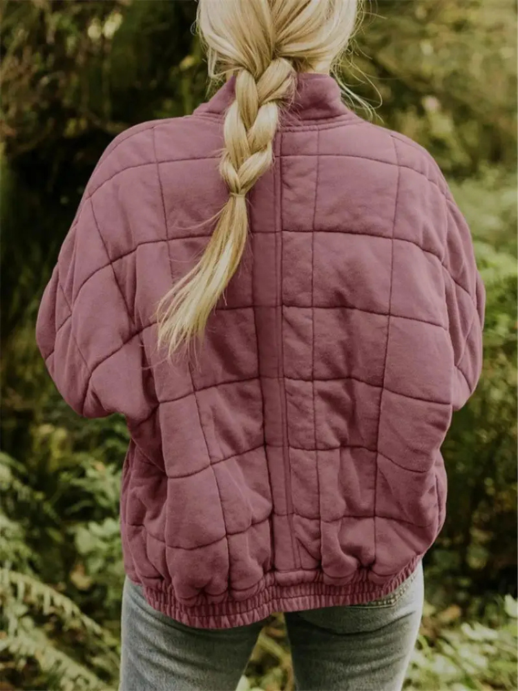 Women's Oversized Transitional Jacket – Lined, Warm & Modern