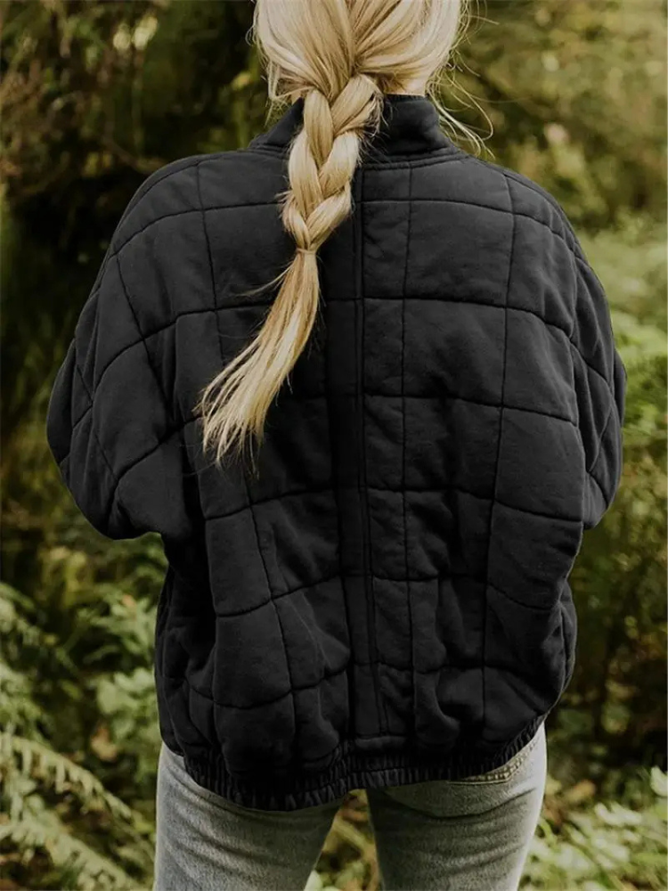 Women's Oversized Transitional Jacket – Lined, Warm & Modern