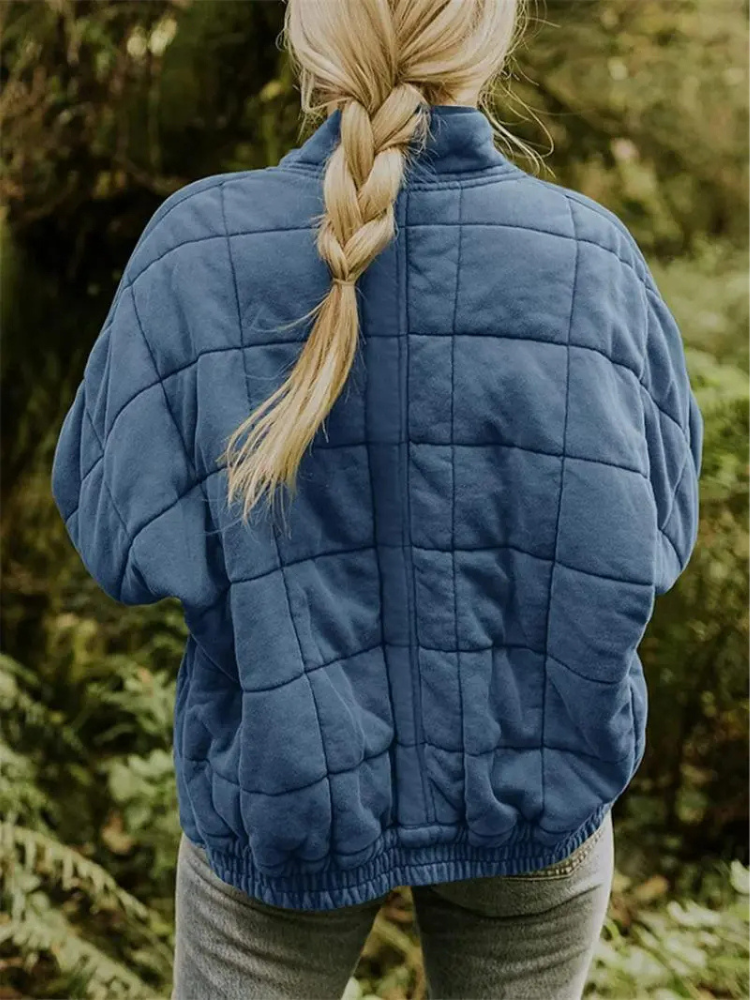 Women's Oversized Transitional Jacket – Lined, Warm & Modern