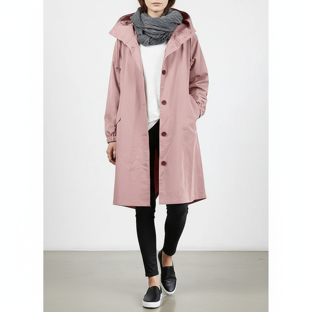 Damen Faltbare Regenjacke – Wasserabweisend, Mit Kapuze & Kompakt