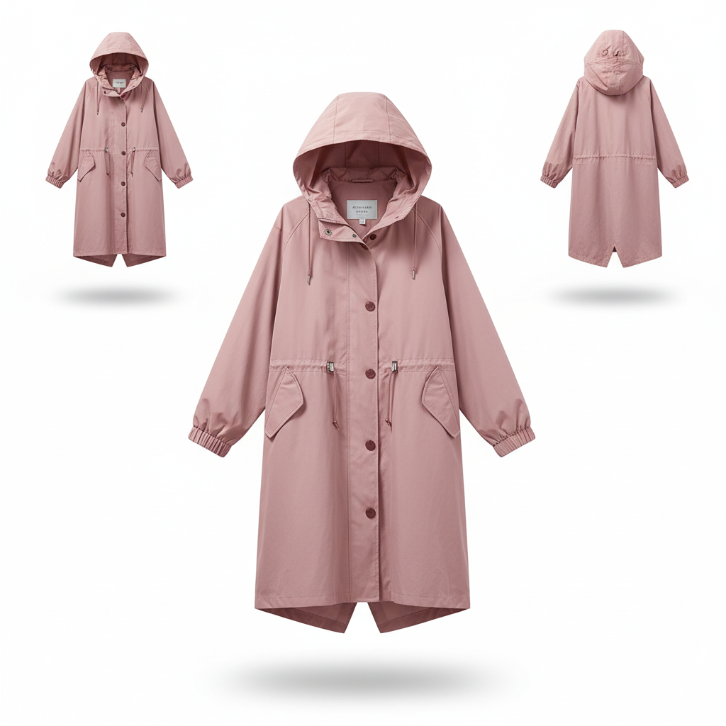Damen Faltbare Regenjacke – Wasserabweisend, Mit Kapuze & Kompakt