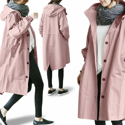 Damen Faltbare Regenjacke – Wasserabweisend, Mit Kapuze & Kompakt