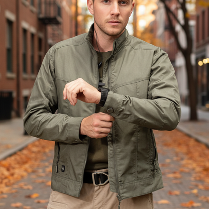Unisex transitional jacket – Breathable, with zipper & lightweight