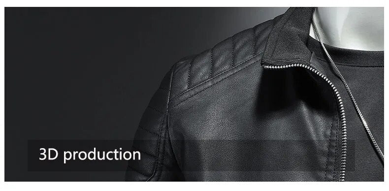 Bomberjacke Leder Herren – Rippbündchen, Warm Gefüttert & Frontzipper