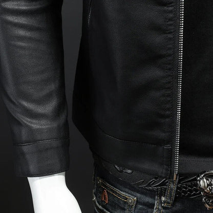 Bomberjacke Leder Herren – Rippbündchen, Warm Gefüttert & Frontzipper