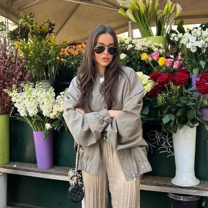 Women's Oversized Jacket – Lightweight, Casual & Trendy