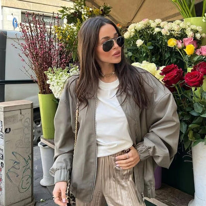 Women's Oversized Jacket – Lightweight, Casual & Trendy