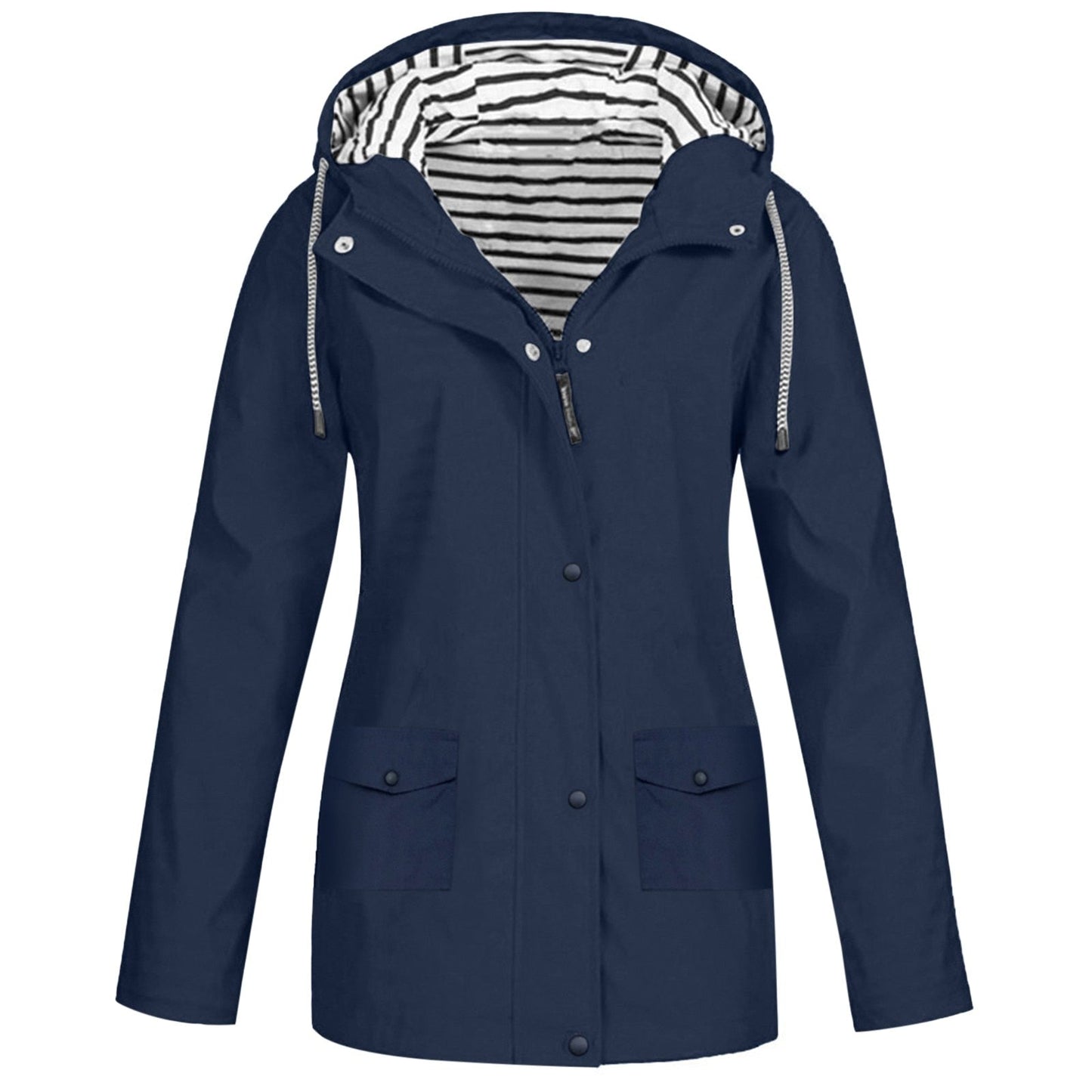 Damen Wasserdichte Jacke – Atmungsaktiv, Mit Kapuze & Trendiger Schnitt