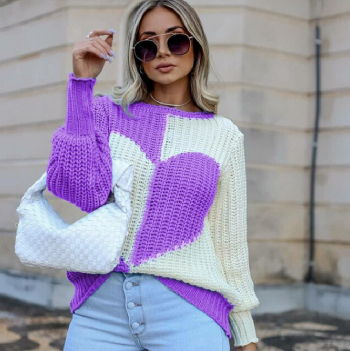 Knitted Women's Sweater – Warm & Comfortable