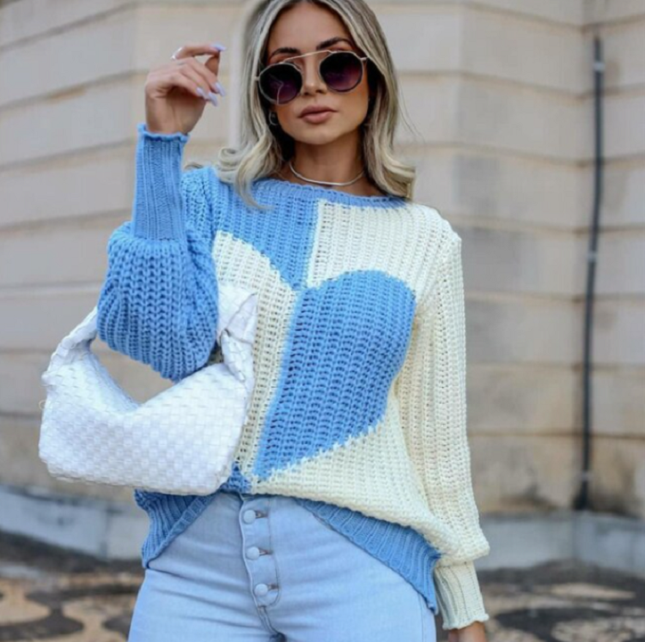 Knitted Women's Sweater – Warm & Comfortable