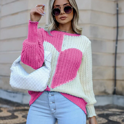 Knitted Women's Sweater – Warm & Comfortable