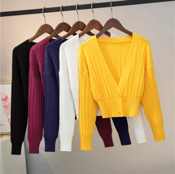 Women's Basic Knit Sweater – 10 colors, soft touch & layered look
