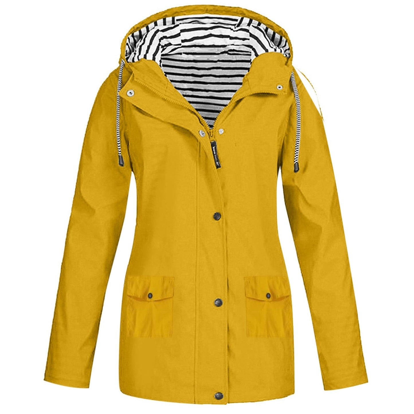 Damen Wasserdichte Jacke – Atmungsaktiv, Mit Kapuze & Trendiger Schnitt