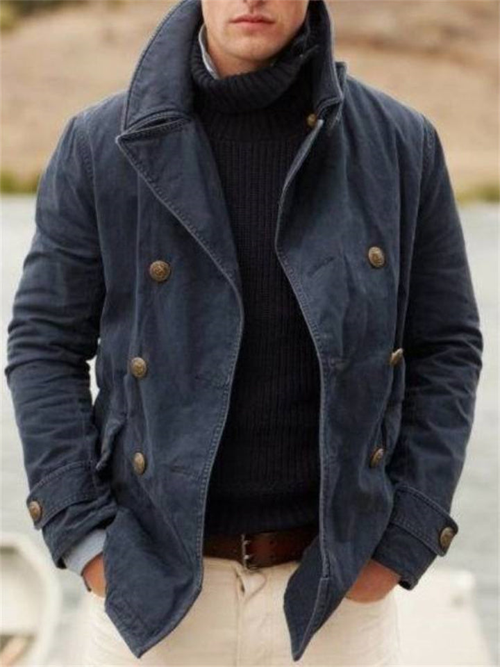 Men's Lightweight Transitional Jacket – Classic Cut, Blended Fabric & Sizes S–3XL