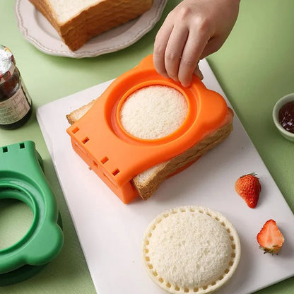 Sandwich-Maker mit Versiegelung – Runde Form, Antihaft & 4 Farben
